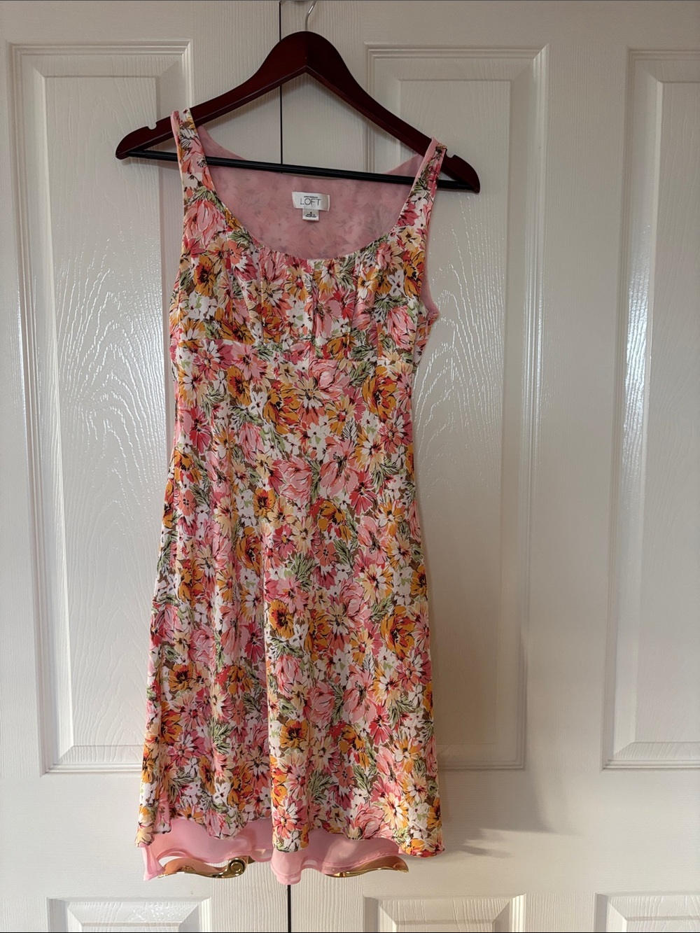 Ann Taylor LOFT dress Light Pink Floral